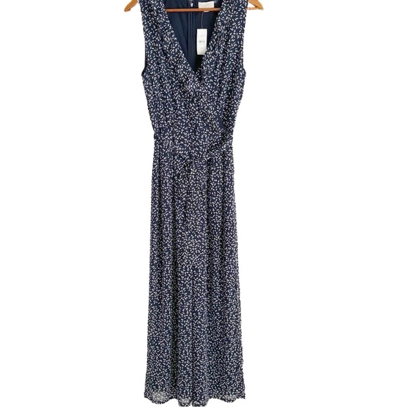 LOFT Outlet Floral V-neck Wide Leg Jumpsuit - Picture 7 of 14